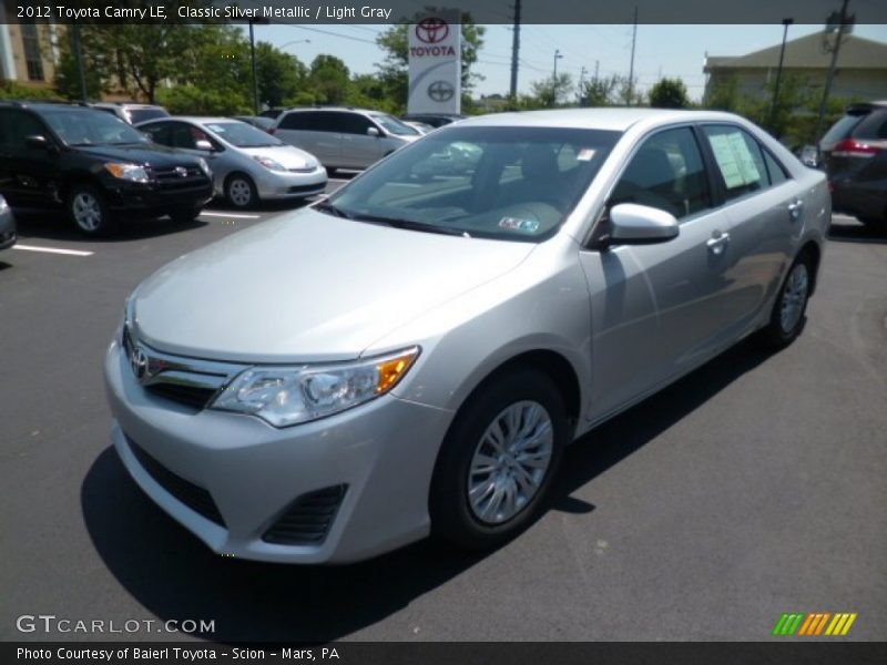 Classic Silver Metallic / Light Gray 2012 Toyota Camry LE