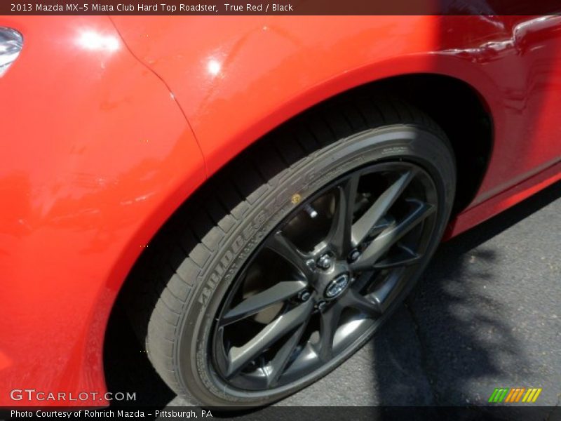 True Red / Black 2013 Mazda MX-5 Miata Club Hard Top Roadster