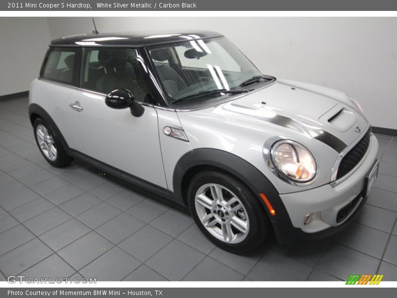 White Silver Metallic / Carbon Black 2011 Mini Cooper S Hardtop