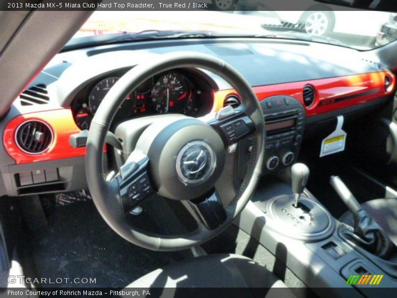 True Red / Black 2013 Mazda MX-5 Miata Club Hard Top Roadster