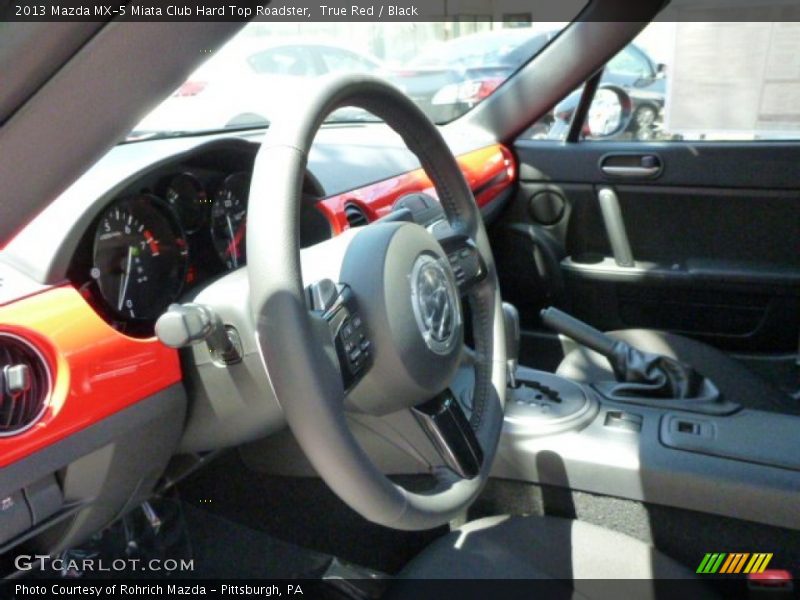 True Red / Black 2013 Mazda MX-5 Miata Club Hard Top Roadster