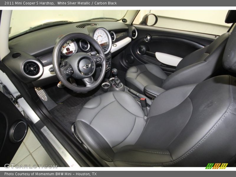 White Silver Metallic / Carbon Black 2011 Mini Cooper S Hardtop