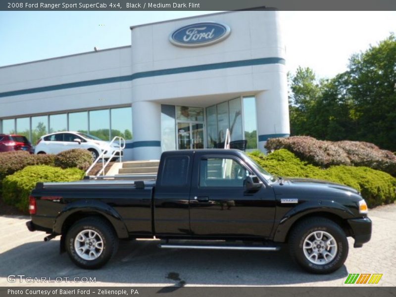 Black / Medium Dark Flint 2008 Ford Ranger Sport SuperCab 4x4