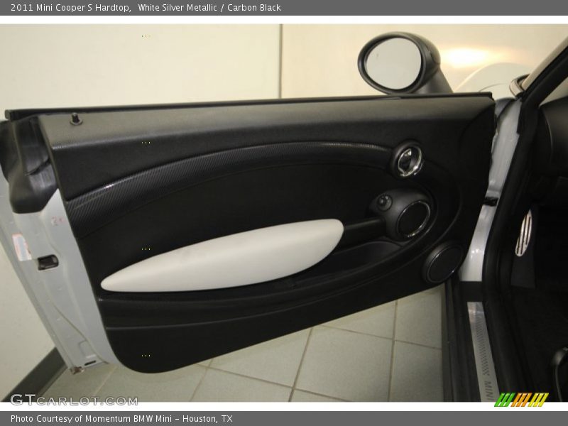 White Silver Metallic / Carbon Black 2011 Mini Cooper S Hardtop