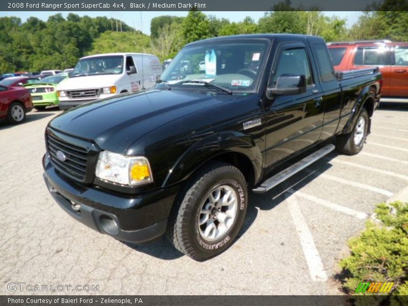 Black / Medium Dark Flint 2008 Ford Ranger Sport SuperCab 4x4