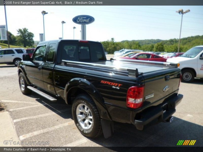 Black / Medium Dark Flint 2008 Ford Ranger Sport SuperCab 4x4