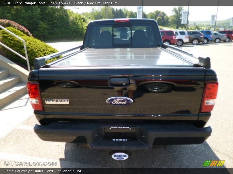 Black / Medium Dark Flint 2008 Ford Ranger Sport SuperCab 4x4
