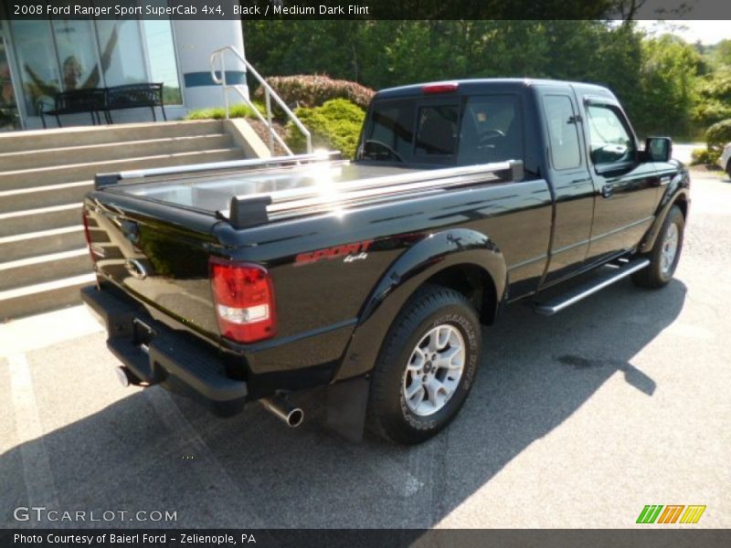 Black / Medium Dark Flint 2008 Ford Ranger Sport SuperCab 4x4