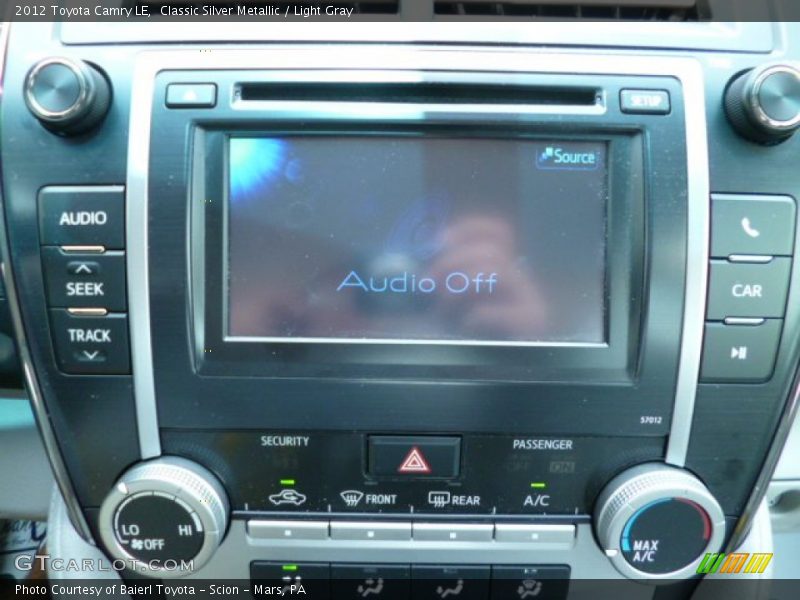 Classic Silver Metallic / Light Gray 2012 Toyota Camry LE