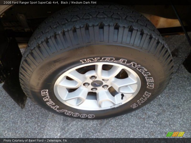 Black / Medium Dark Flint 2008 Ford Ranger Sport SuperCab 4x4