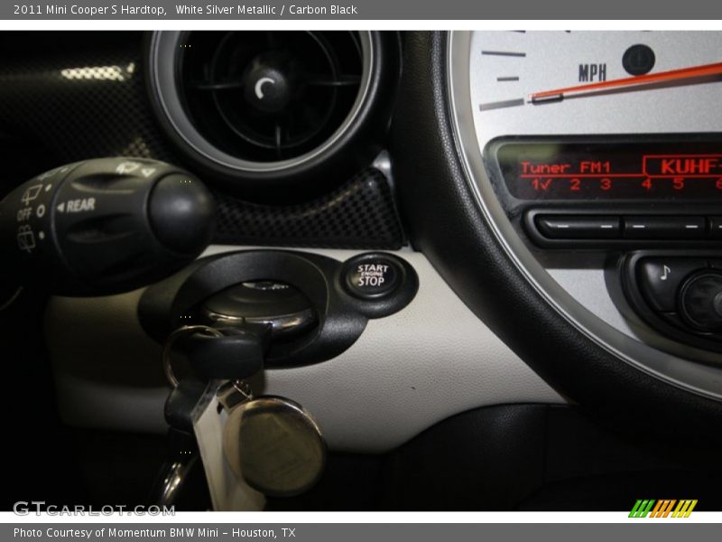 White Silver Metallic / Carbon Black 2011 Mini Cooper S Hardtop