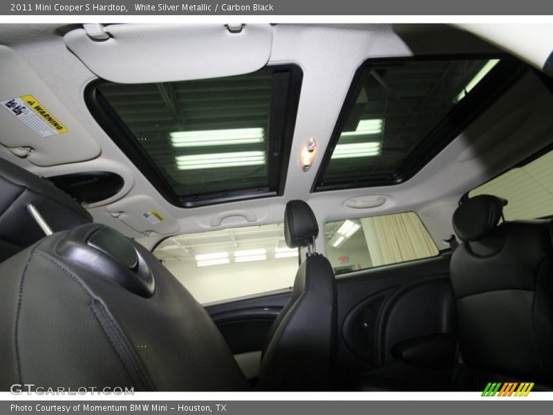 White Silver Metallic / Carbon Black 2011 Mini Cooper S Hardtop