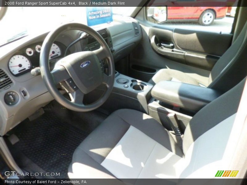 Black / Medium Dark Flint 2008 Ford Ranger Sport SuperCab 4x4