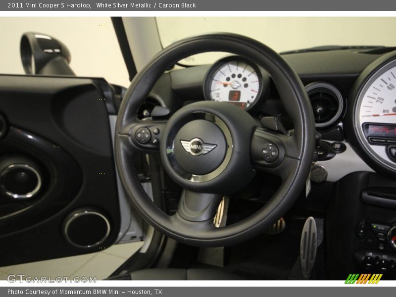 White Silver Metallic / Carbon Black 2011 Mini Cooper S Hardtop