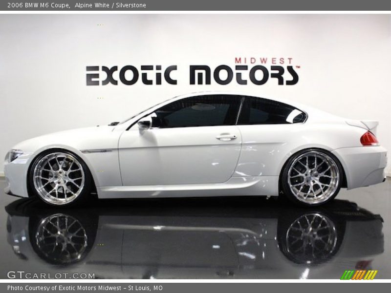 Alpine White / Silverstone 2006 BMW M6 Coupe