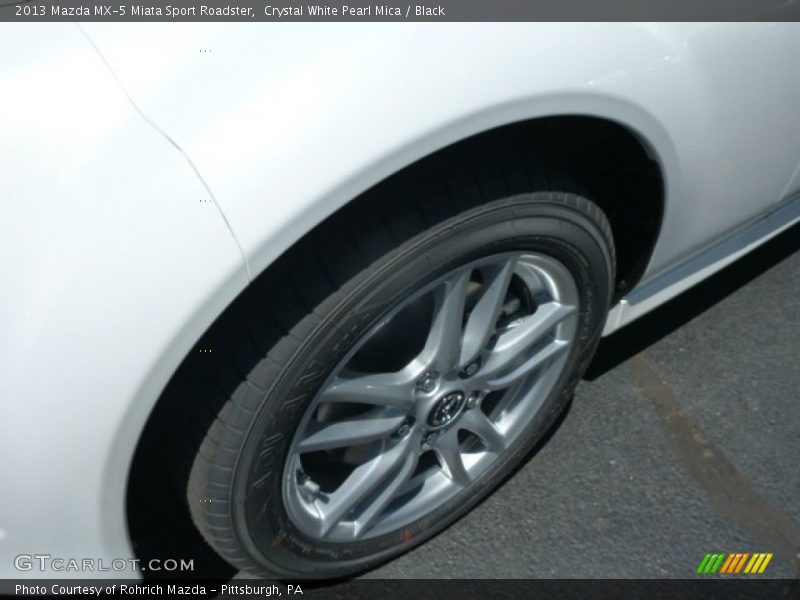 Crystal White Pearl Mica / Black 2013 Mazda MX-5 Miata Sport Roadster