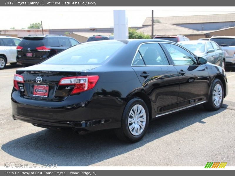 Attitude Black Metallic / Ivory 2012 Toyota Camry LE