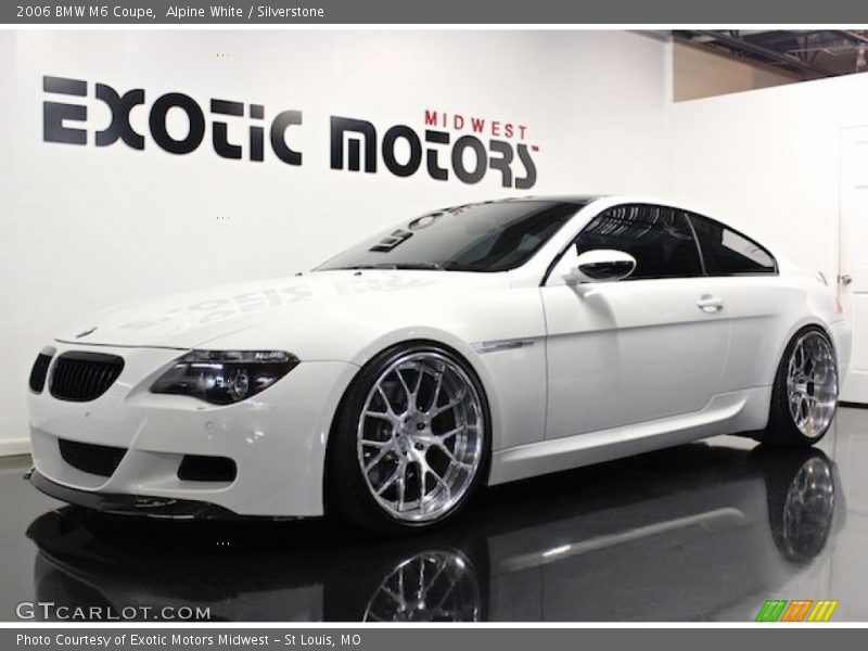 Alpine White / Silverstone 2006 BMW M6 Coupe