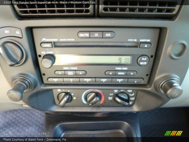 Black / Medium Dark Flint 2008 Ford Ranger Sport SuperCab 4x4