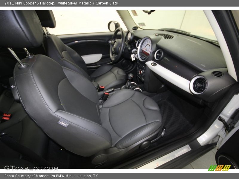 White Silver Metallic / Carbon Black 2011 Mini Cooper S Hardtop