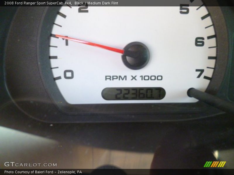 Black / Medium Dark Flint 2008 Ford Ranger Sport SuperCab 4x4