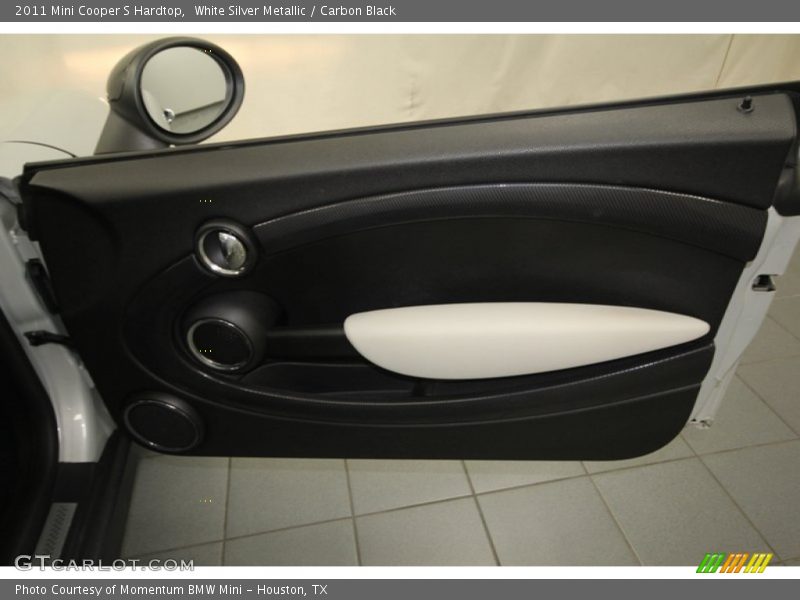 White Silver Metallic / Carbon Black 2011 Mini Cooper S Hardtop