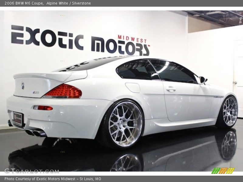 Alpine White / Silverstone 2006 BMW M6 Coupe