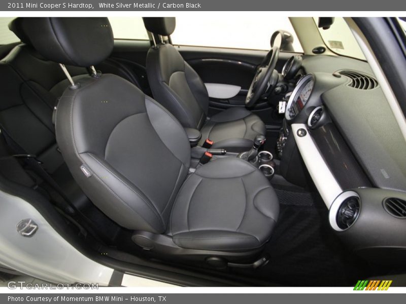 White Silver Metallic / Carbon Black 2011 Mini Cooper S Hardtop