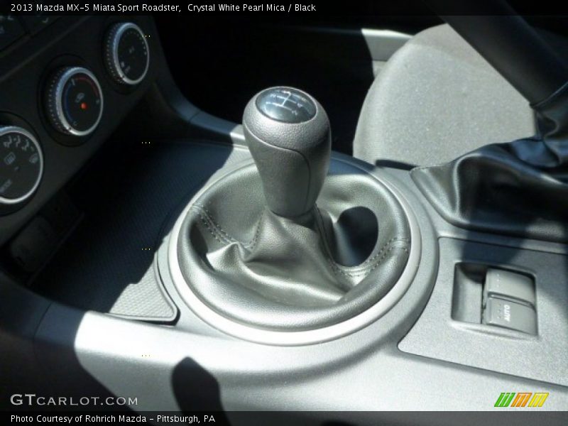 Crystal White Pearl Mica / Black 2013 Mazda MX-5 Miata Sport Roadster