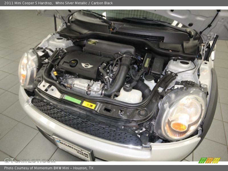 White Silver Metallic / Carbon Black 2011 Mini Cooper S Hardtop
