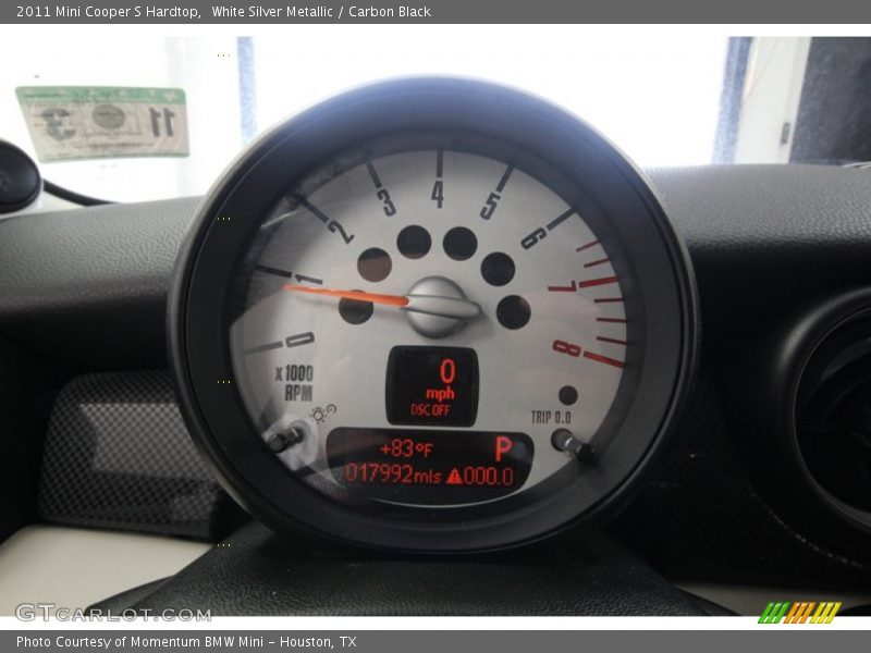 White Silver Metallic / Carbon Black 2011 Mini Cooper S Hardtop