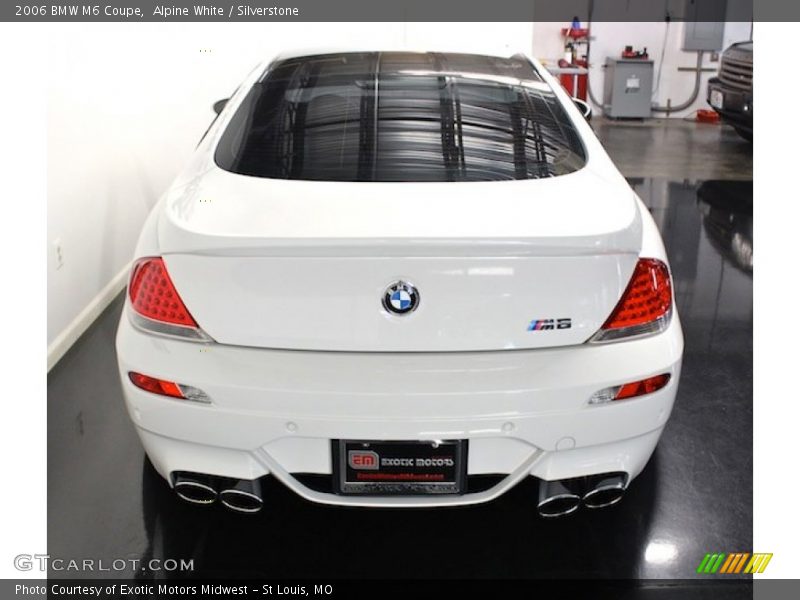 Alpine White / Silverstone 2006 BMW M6 Coupe