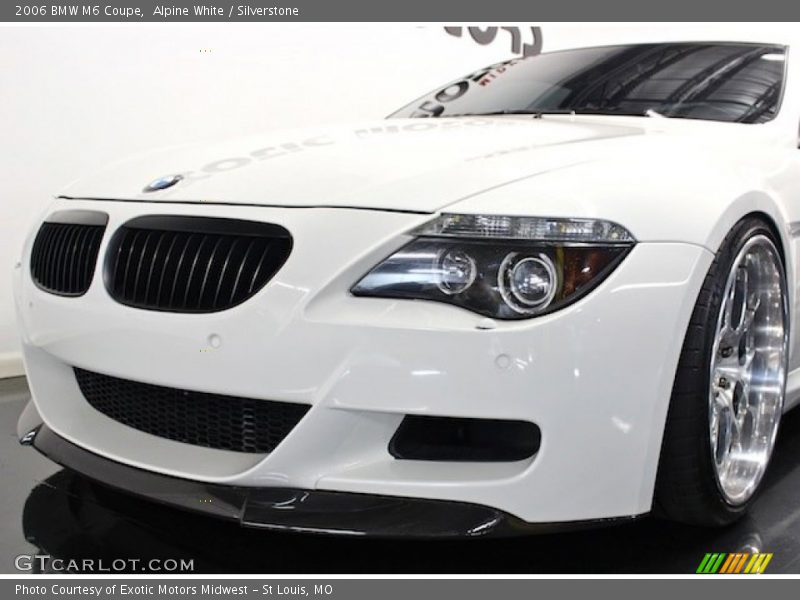 Alpine White / Silverstone 2006 BMW M6 Coupe