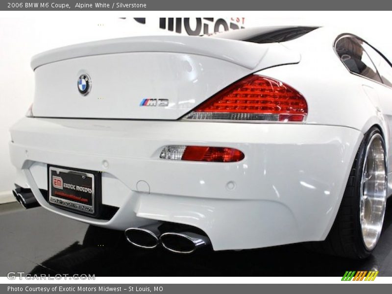 Alpine White / Silverstone 2006 BMW M6 Coupe