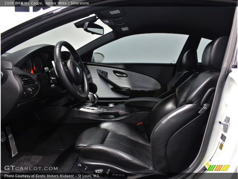 Alpine White / Silverstone 2006 BMW M6 Coupe