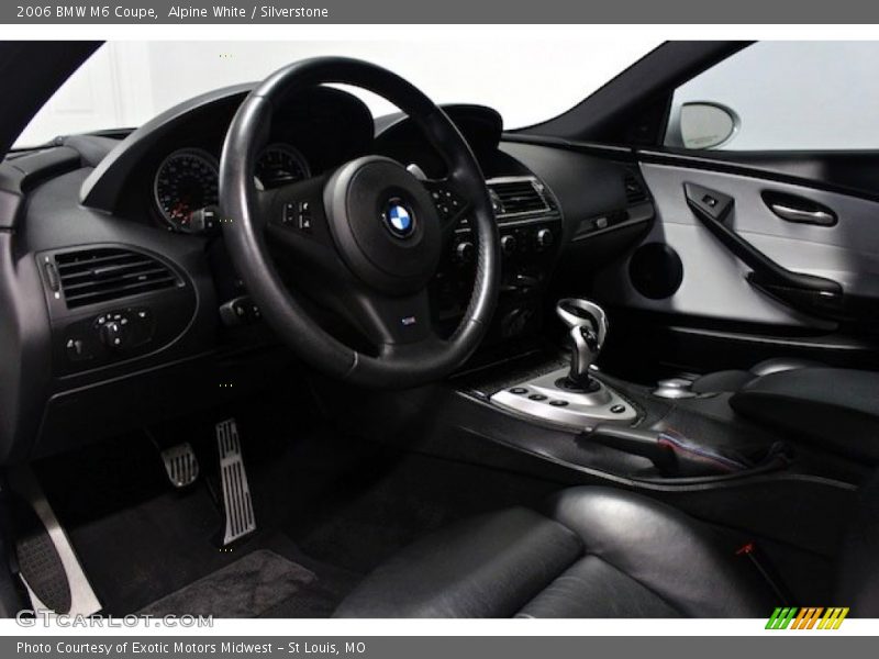 Alpine White / Silverstone 2006 BMW M6 Coupe