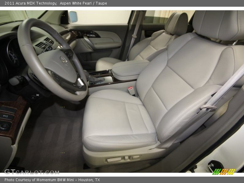 Aspen White Pearl / Taupe 2011 Acura MDX Technology