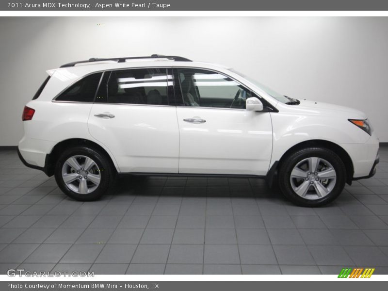 Aspen White Pearl / Taupe 2011 Acura MDX Technology