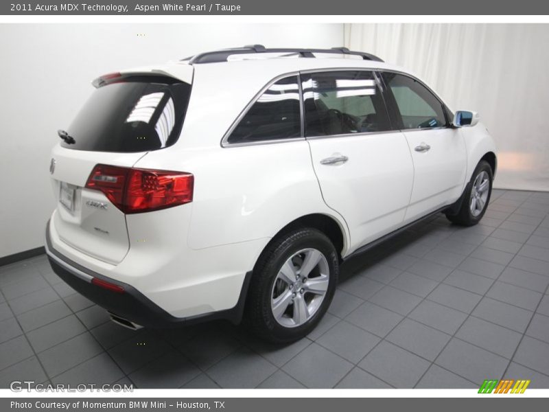 Aspen White Pearl / Taupe 2011 Acura MDX Technology