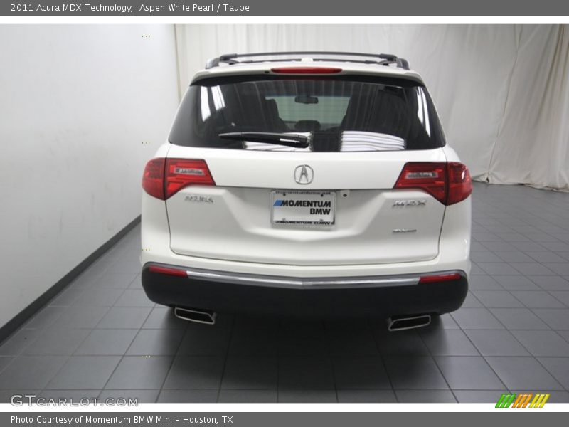 Aspen White Pearl / Taupe 2011 Acura MDX Technology