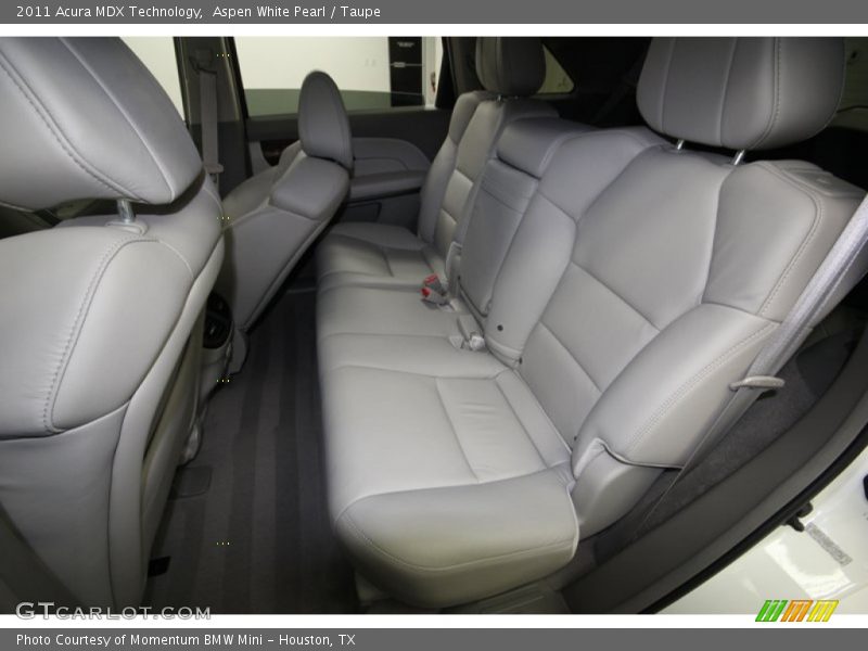 Aspen White Pearl / Taupe 2011 Acura MDX Technology