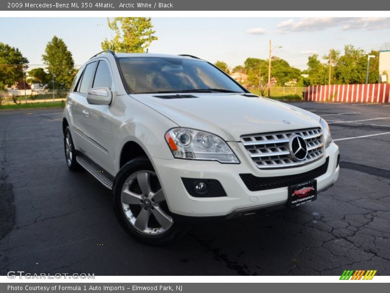 Arctic White / Black 2009 Mercedes-Benz ML 350 4Matic