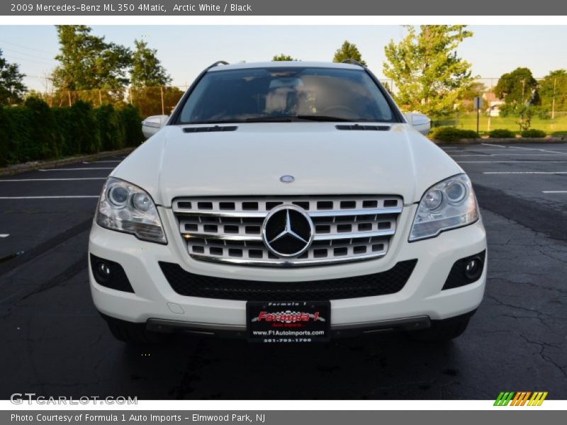 Arctic White / Black 2009 Mercedes-Benz ML 350 4Matic
