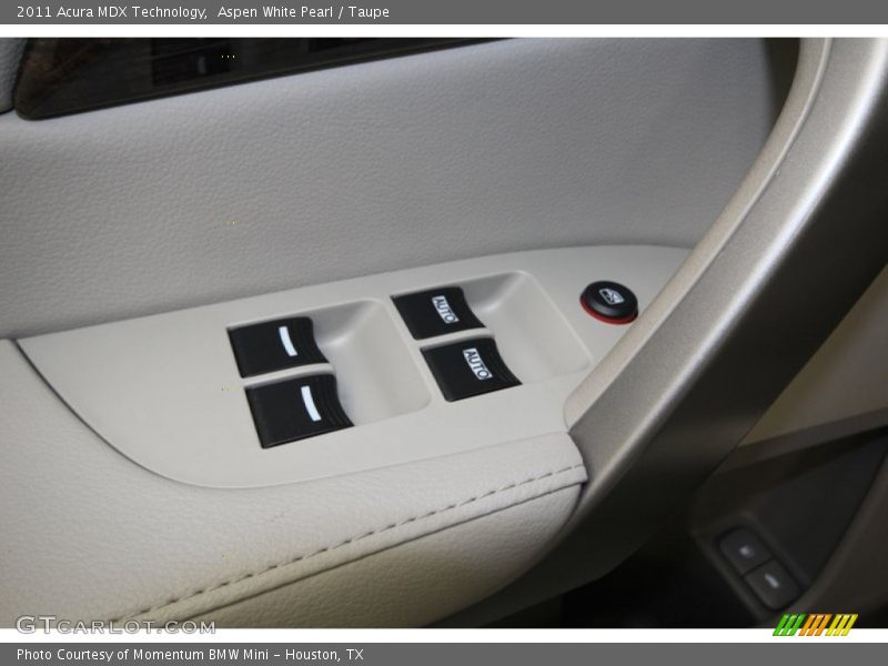 Aspen White Pearl / Taupe 2011 Acura MDX Technology