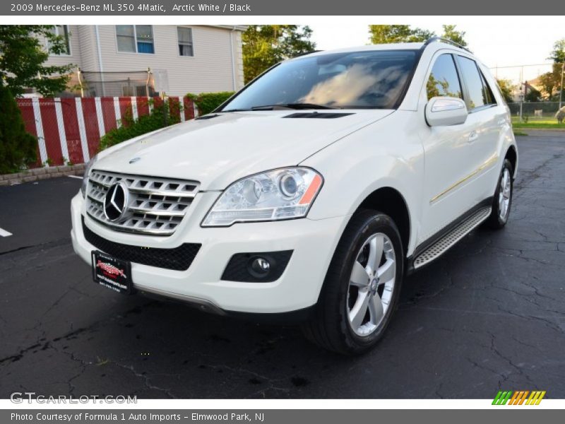 Arctic White / Black 2009 Mercedes-Benz ML 350 4Matic