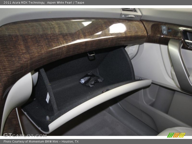 Aspen White Pearl / Taupe 2011 Acura MDX Technology