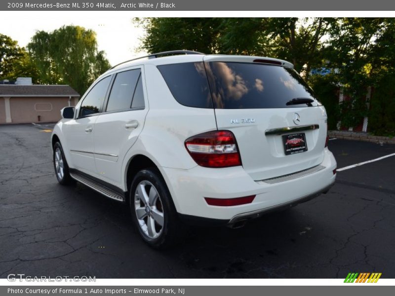 Arctic White / Black 2009 Mercedes-Benz ML 350 4Matic