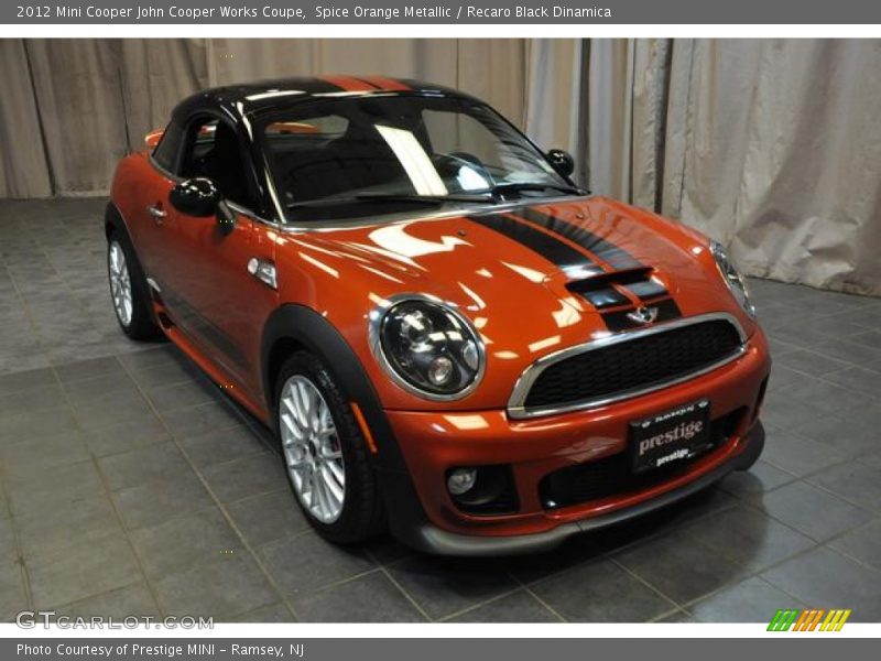 Spice Orange Metallic / Recaro Black Dinamica 2012 Mini Cooper John Cooper Works Coupe