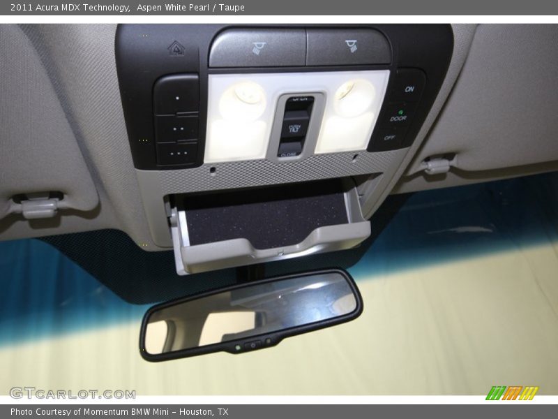 Aspen White Pearl / Taupe 2011 Acura MDX Technology