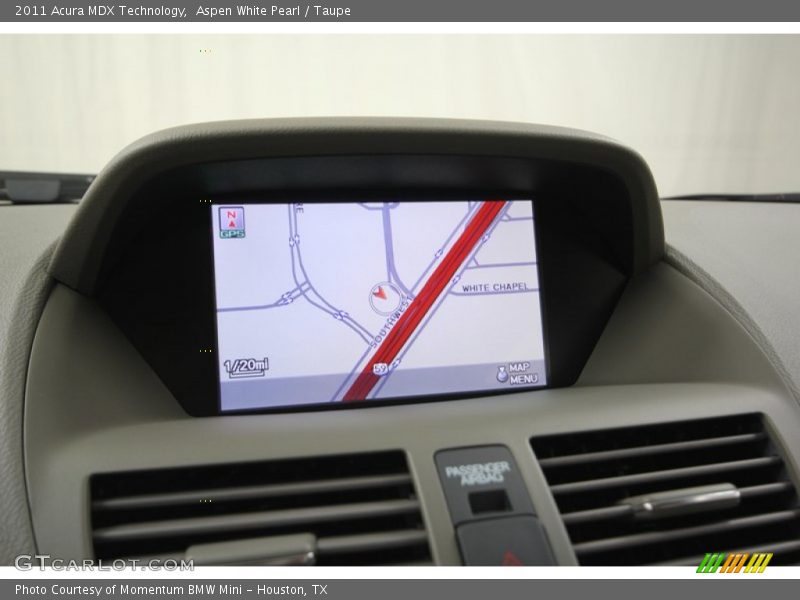 Aspen White Pearl / Taupe 2011 Acura MDX Technology
